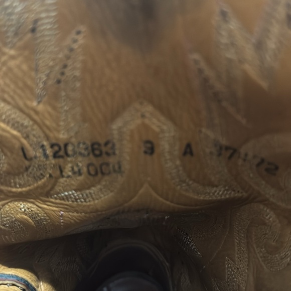 Lucchese Men’s Ostrich Quill Boots Round Toe Cowboy Western Classic Size 9A - Picture 15 of 15